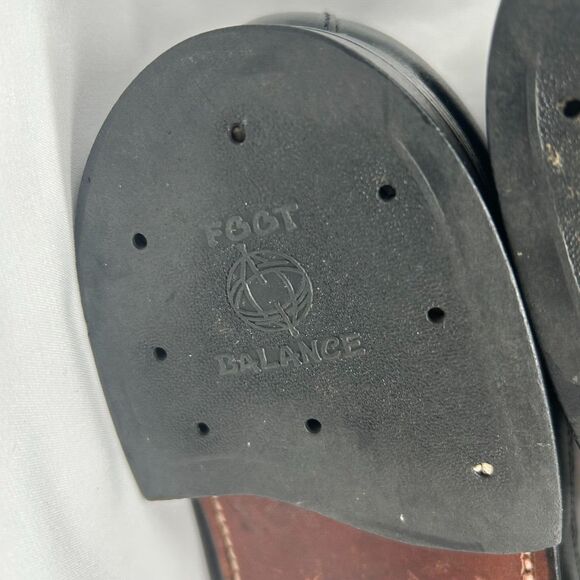 VINTAGE Alden 637 Wingtip Oxford Black Leather Dress Shoes- Truflare Sz 10.5 A/C - Picture 7 of 13